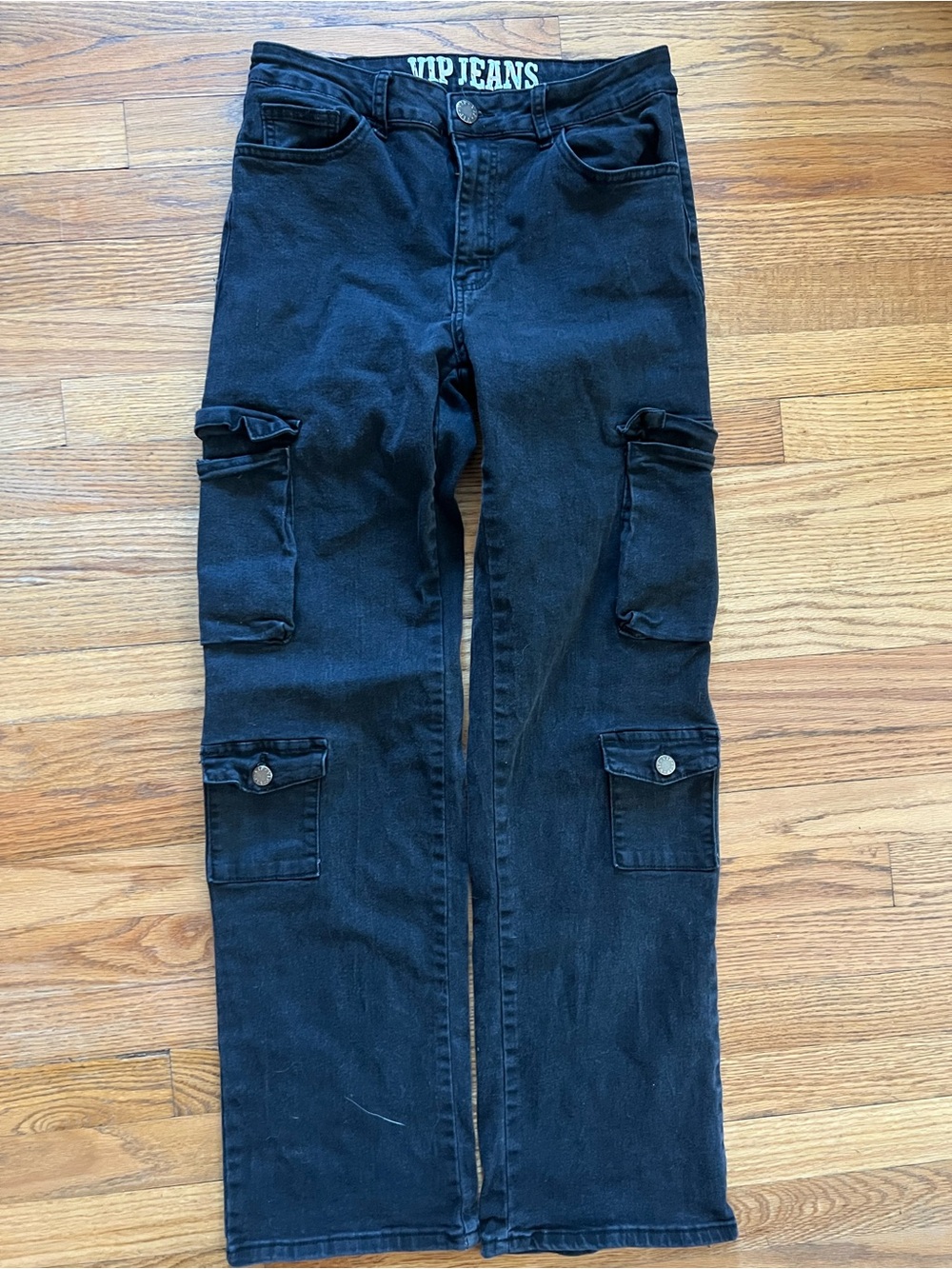 VIP Black Cargo Jeans for Kids
